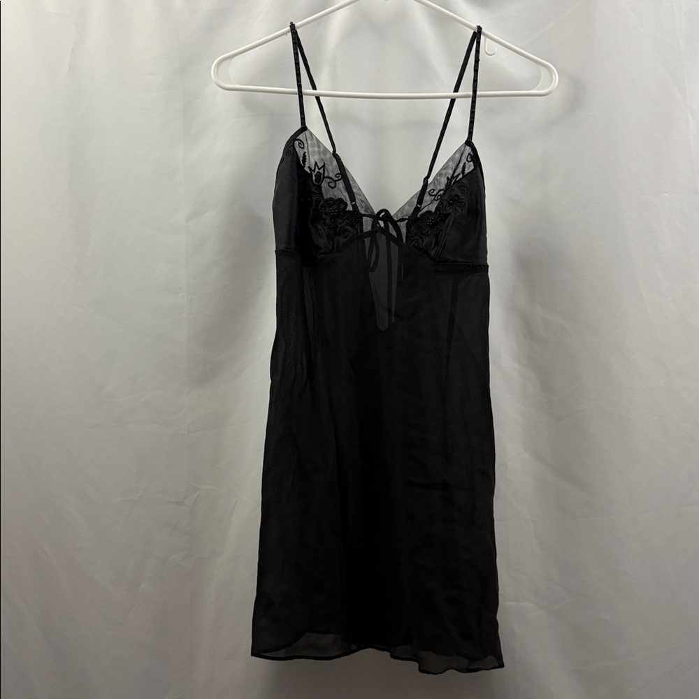 Victoria's Secret Sheer Lace Babydoll Top Size Medium Lingerie